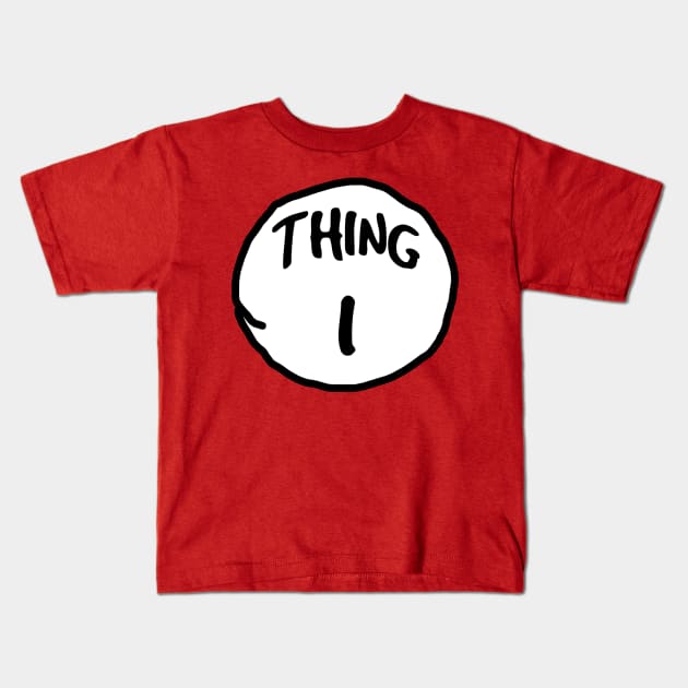 Thing 1 Family Kids T-Shirt by ashbashxb6